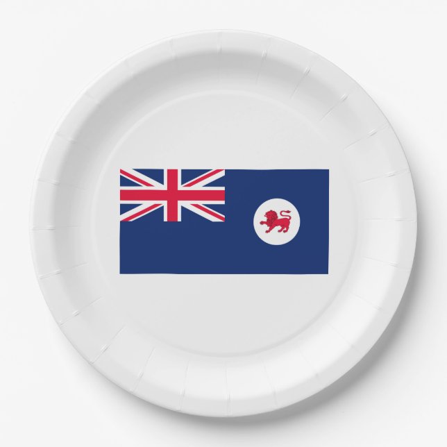 Tasmanian Flag (Tasmania) (Australian State) Paper Plates (Front)