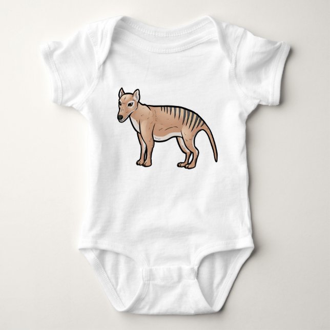 Tasmanian Tiger Baby Bodysuit (Front)