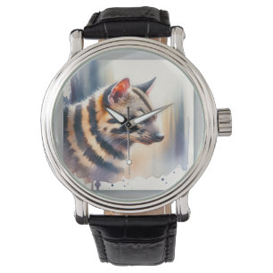 Tasmanian Tiger in Watercolor REF3 - Watercolor Watch