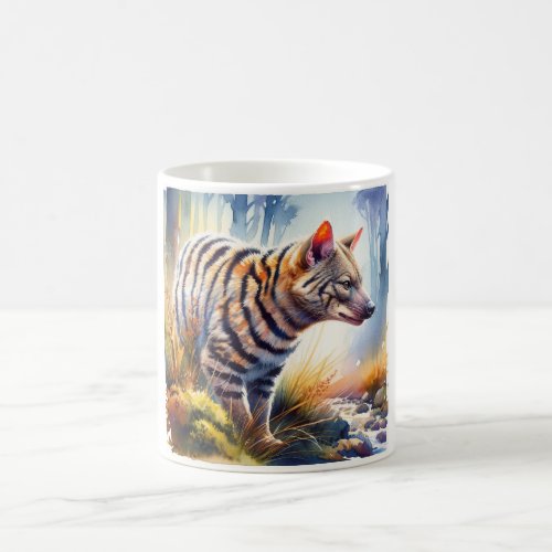 Tasmanian Tiger in Watercolor REF44 _ Watercolor Coffee Mug