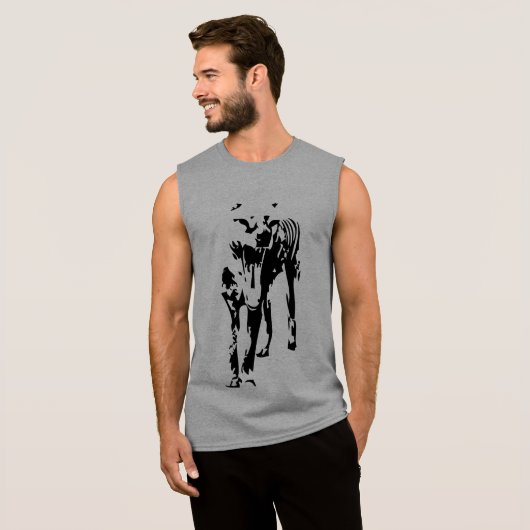Tasmanian Tiger (Thylacine) Sleeveless Shirt (Front Full)