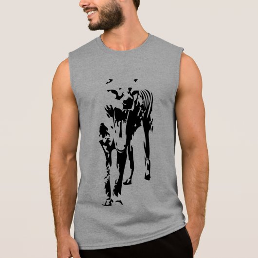 Tasmanian Tiger (Thylacine) Sleeveless Shirt (Front)