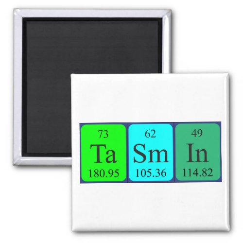 Tasmin periodic table name magnet