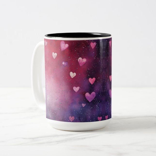 Tasse 2 Couleurs Personalized Valentine Coffee Mug (Front Left)