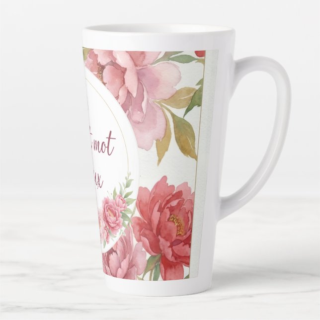 Tasse latte florale Petit mot doux Latte Mug (Right)