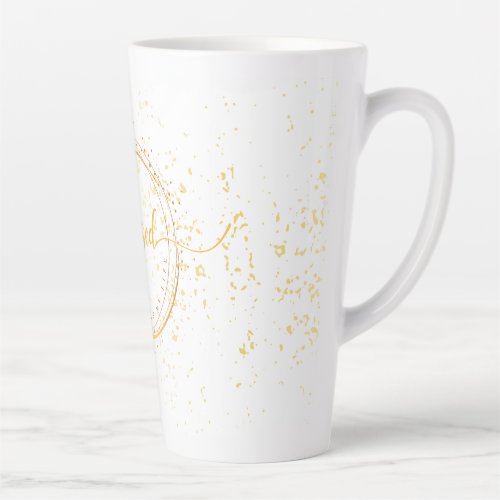 Tasse latte moderne DoreCitation De Caf Blessed Latte Mug