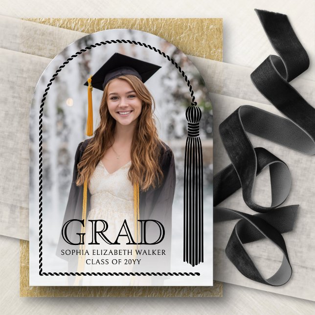 Tassel Arch Photo Graduation Announcement (Creator Uploaded)