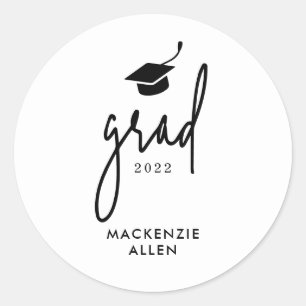 Tassel Hassle Editable Color Graduation Stickers