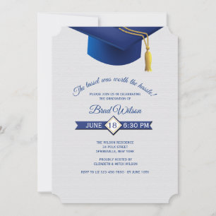 Tassel Worth the Hassle Graduation Invitation