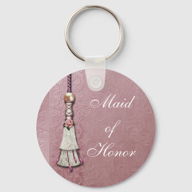 Tasseled Rose Dreams Keychain (Front)
