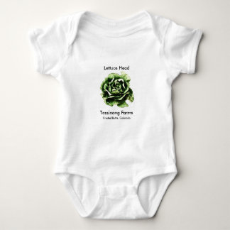 Tassinong Farms Lettuce Head Baby One Piece Baby Bodysuit