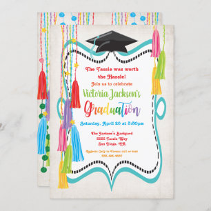 Tassle Graduation Party Invitation