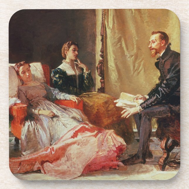 Tasso and Elenora D'Este Coaster (Front)