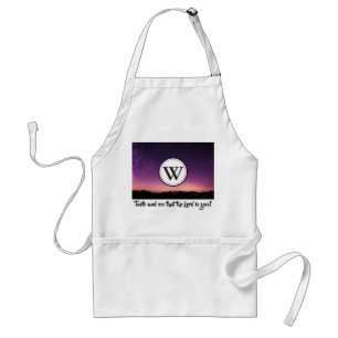 TASTE AND SEE Christian Scripture Psalm 34 Sunset Adult Apron