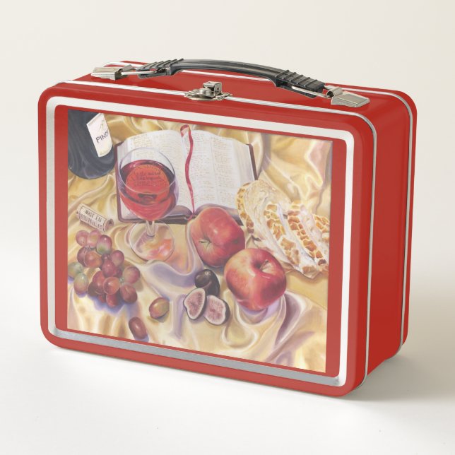 Taste and See. Psalm 34:8 Metal Lunch Box (Front)