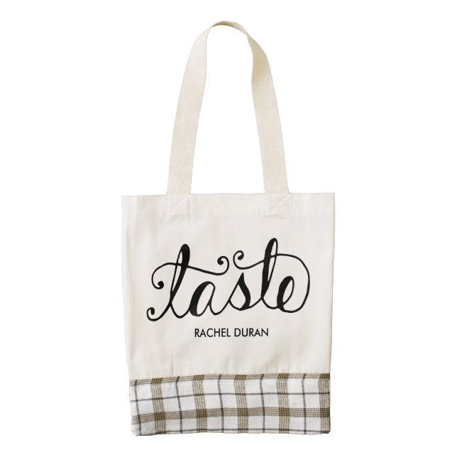 taste calligraphy tote bag (Front)