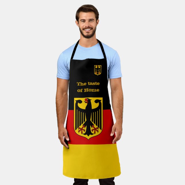 Taste of Home & German Flag, Germany /Cooking Apro Apron (Worn)