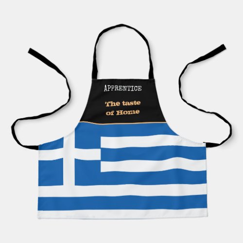 Taste of Home  Greek Flag Greece Athens Cooking Apron