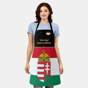 Taste of Home & Hungarian Flag, Hungary /Cooking Apron