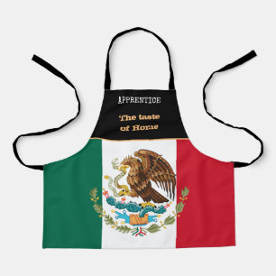 Taste of Home & Mexican Flag, Mexico /Cooking Apron