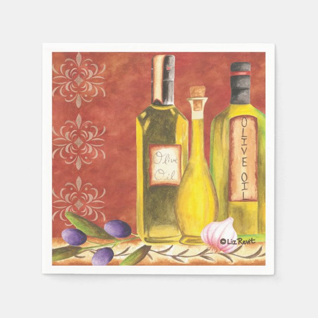 Taste of Italy 700 by Liz Revit Napkins (Front)