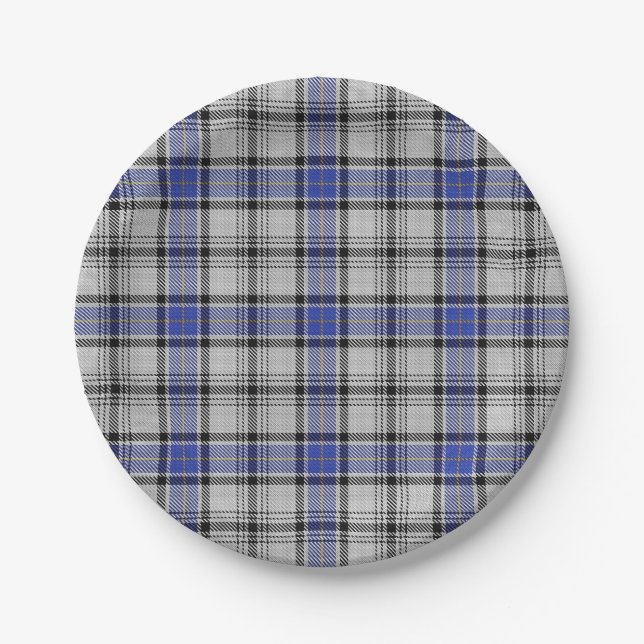 Taste of Scotland Clan Hannay Tartan Plaid Paper Plates (Front)