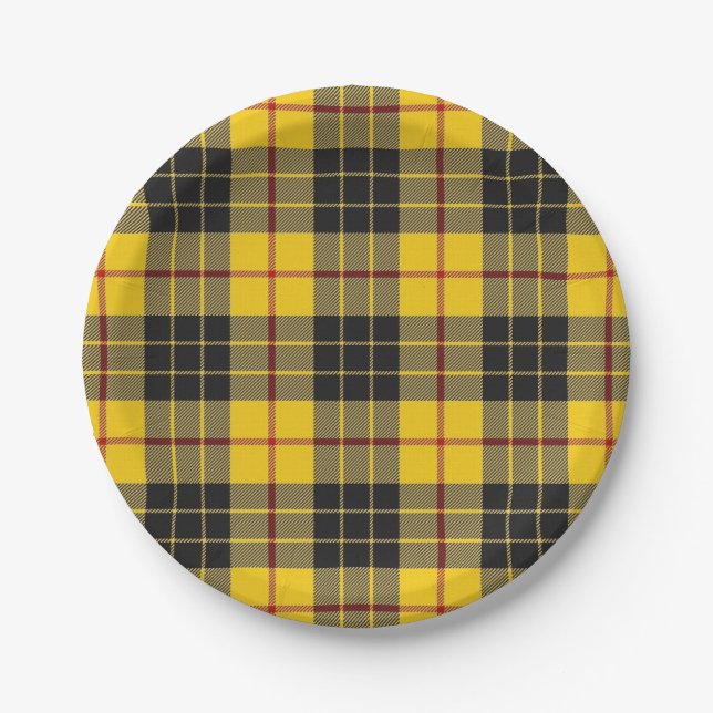 Taste of Scotland Clan MacLeod of Lewis Tartan Paper Plates (Front)