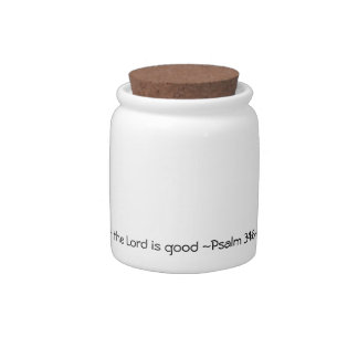 tasTe & see - white Candy Jar