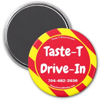Taste-T-Drive-In Red/Yellow Magnet