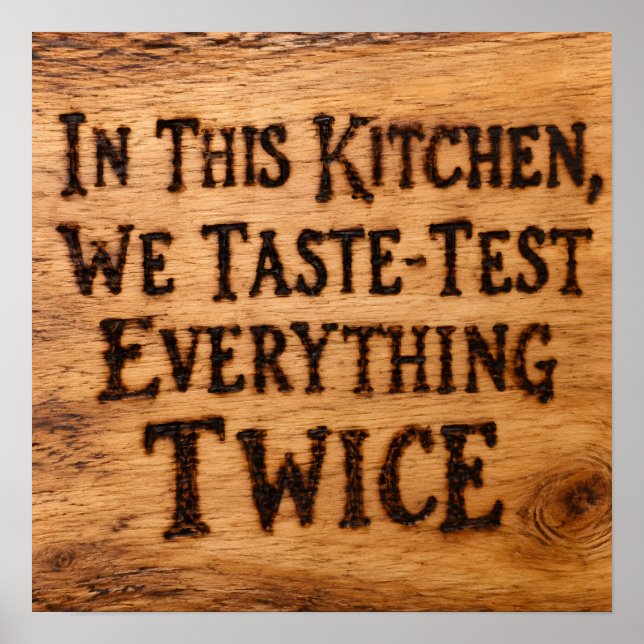 Taste-Test Everything Twice Poster (Front)