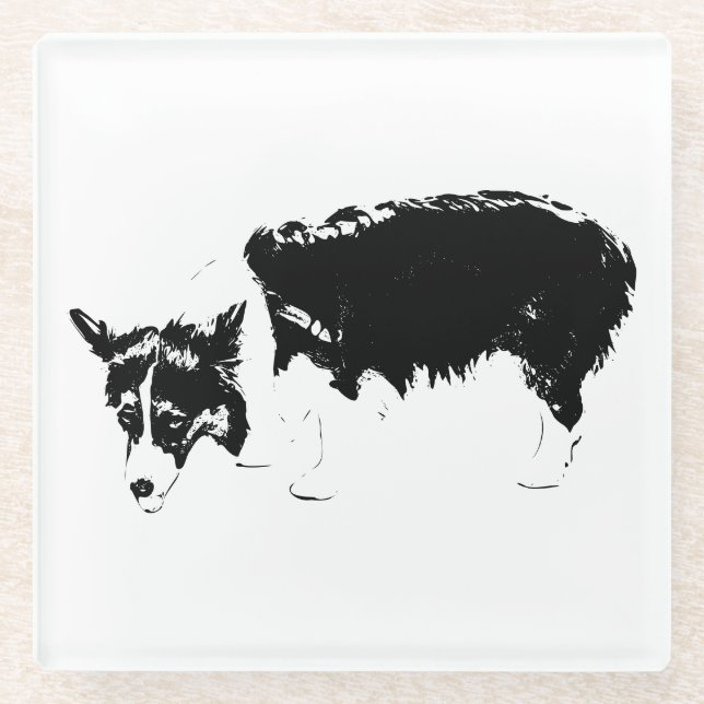 Taste-Test Pause Glass Coaster (Front)