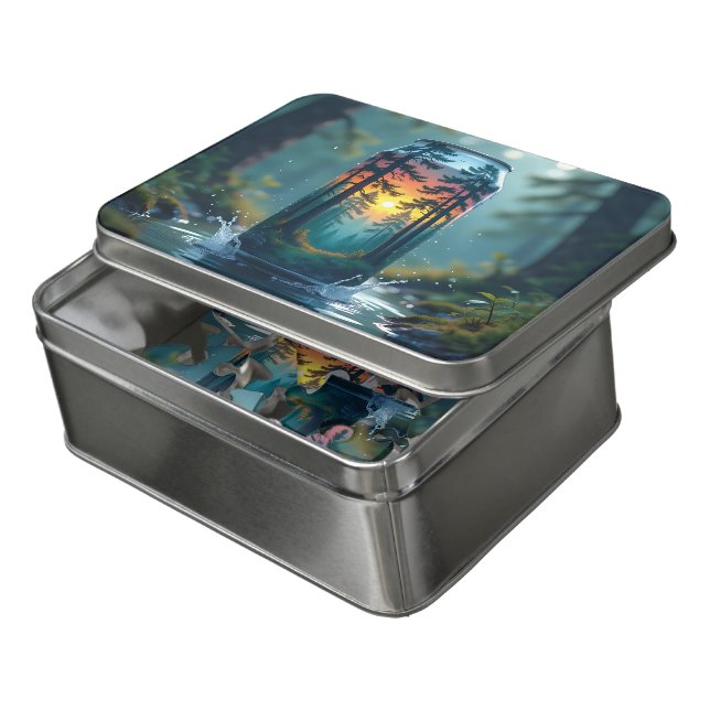 Taste the Adventure Forest Pop Can Jigsaw Puzzle (Lid Open)