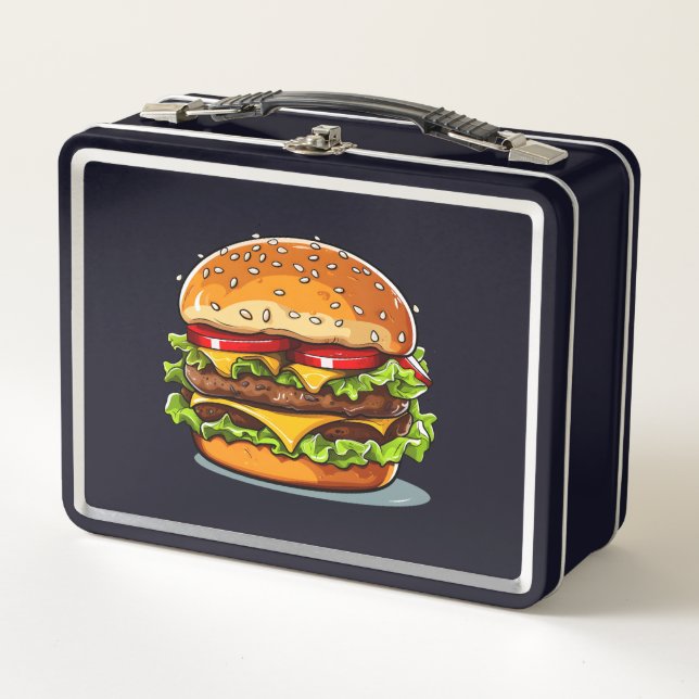 Taste the Rainbow: Bursting Burger Lunch Box (Front)