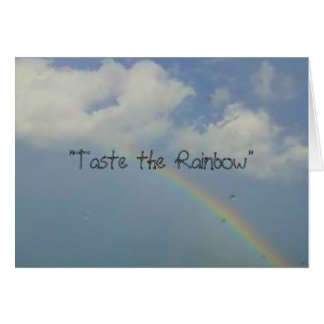 "Taste the Rainbow" Cards