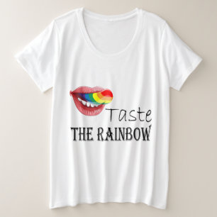 taste the rainbow plus size T-Shirt