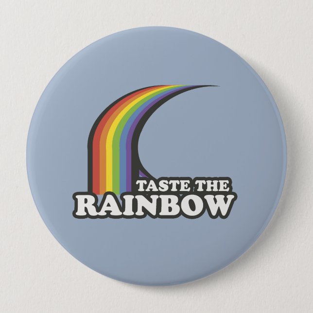 TASTE THE RAINBOW - .png Pinback Button (Front)