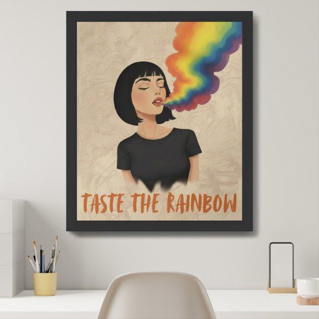 ''Taste the Rainbow'' Poster Paper (Semi-Gloss) (Home Office)