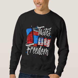 Tasted Like Freedom 4th Of July Patriotic Ice Crea Sweatshirt