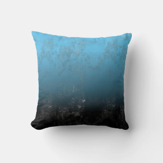 Tasteful Black Artistic Pencil Blotches and Shade  Throw Pillow