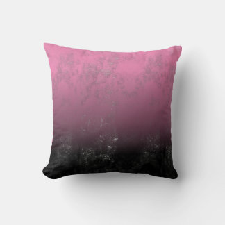 Tasteful Black Artistic Pencil Blotches and Shade Throw Pillow