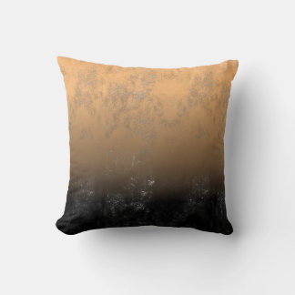 Tasteful Black Artistic Pencil Blotches and Shade Throw Pillow