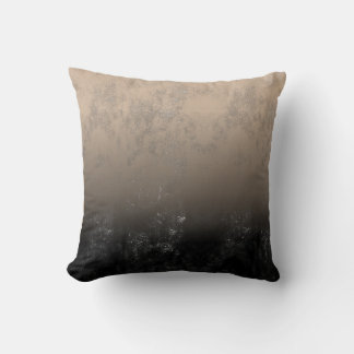 Tasteful Black Artistic Pencil Blotches and Shade Throw Pillow