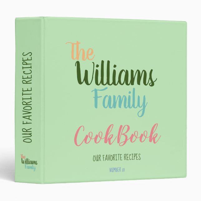 tasteful family favorite recipes cookbook 3 ring binder (Front/Spine)