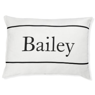 Tasteful Minimalist Personalized Pet Bed