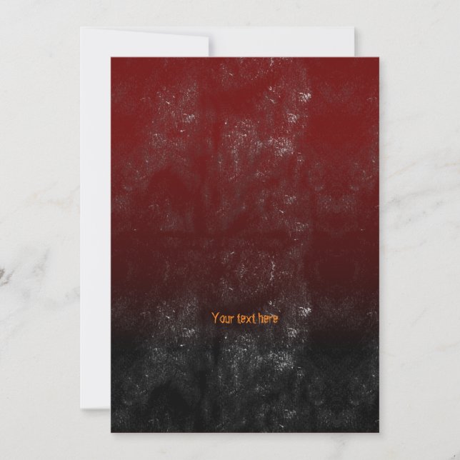 Tasteful Monochrome Artistic Blotch and Shade Invitation (Front)