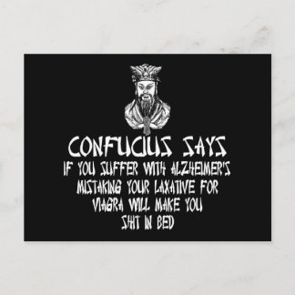 Tasteless humor postcard