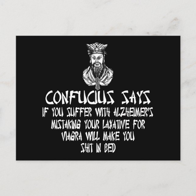 Tasteless humor postcard (Front)