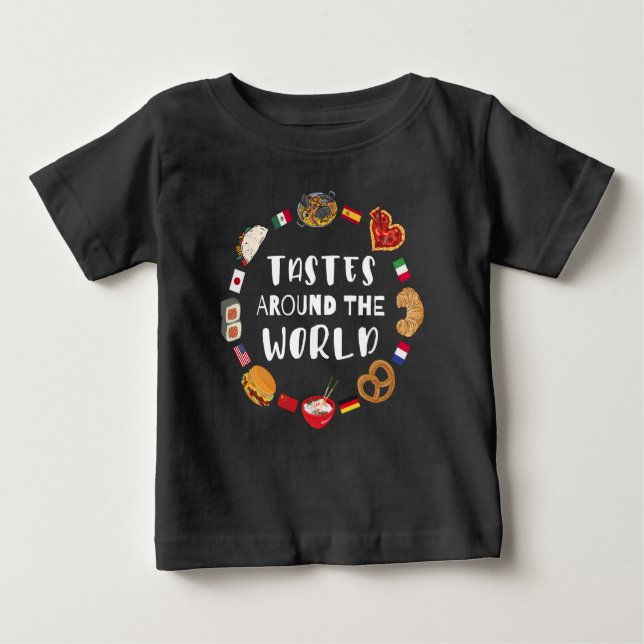 Tastes around the world baby T-Shirt (Front)