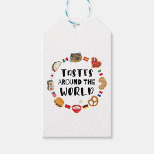 Tastes around the world gift tags