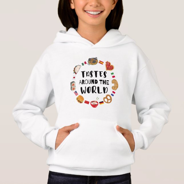 Tastes around the world hoodie (Front)